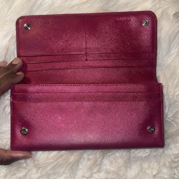 PRADA Saffiano Leather Long Bifold Wallet EUC - Picture 11 of 17
